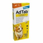 Adtab Kauwtablet Voor Honden 3 stuks - Anti vlooien en tekenmiddel - Voor honden van 5,5 kg tot 11 kg
