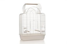 Vogelkooi Big Sonia open. Wit.