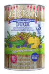 Little BigPaw Duck with Blueberries, Courgettes and Pumpkin in a Rich Herb Gravy (390g) Little BigPaw Duck with Blueberries, Courgettes and Pumpkin in a Rich Herb Gravy (390g)