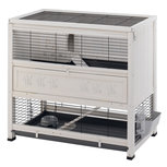 Ferplast Konijnenhok cottage 108x59x102,5 cm white wash Ferplast Konijnenhok cottage 108x59x102,5 cm white wash