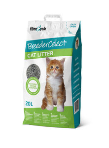 BreederCelect kattenbakkorrels 100% gerecycled 30 liter