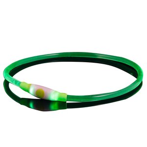 Lichtgevende Led halsband voor honden Groen L/XL 65 cm