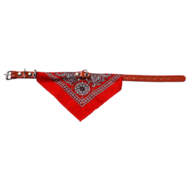 Adori Halsband met zakdoek rood 40x1,6 cm