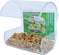 Window feeder plastic met 2 zuigers.