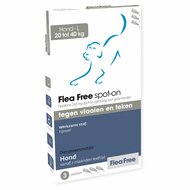 Flea free L spot on 20-40 kg anti vlooien en teken middel 3 pipetten