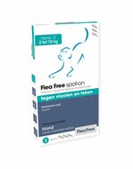 Flea free s spot on 2-10 kg anti vlooien en teken middel 3 pipetten