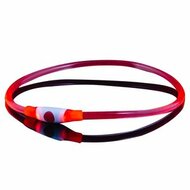 Lichtgevende Led halsband voor honden Rood S/M 40 cm