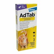 Adtab Kauwtablet Voor Katten 3 stuks - Anti vlooien en tekenmiddel - 0.5 - 2.0 Kg