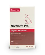 Exil No Worm pro kitten 2 tabletten, Anti wormenmiddel.