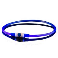 Lichtgevende Led halsband voor honden Blauw L/XL 65 cm