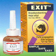 Exit witte stip en peperstip