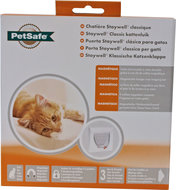 PetSafe Staywell Kattendeur 932 met magneet slot Wit Met sleutel voor aan halsband