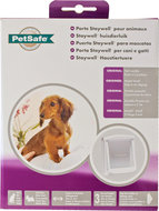 PetSafe Staywell Hondendeur 715 Wit transparant met afsluitpaneel Honden max. 7 kg